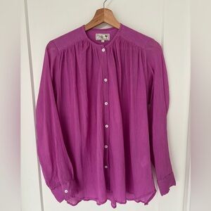 Mille Florian Top in Orchid (Cotton Gauze)